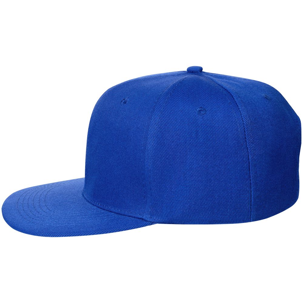 Бейсболка Snapback с прямым козырьком, ярко-синяя-2