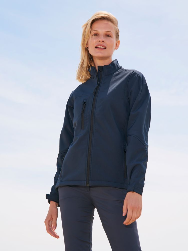 Куртка женская на молнии Roxy 340 ярко-синяя-3