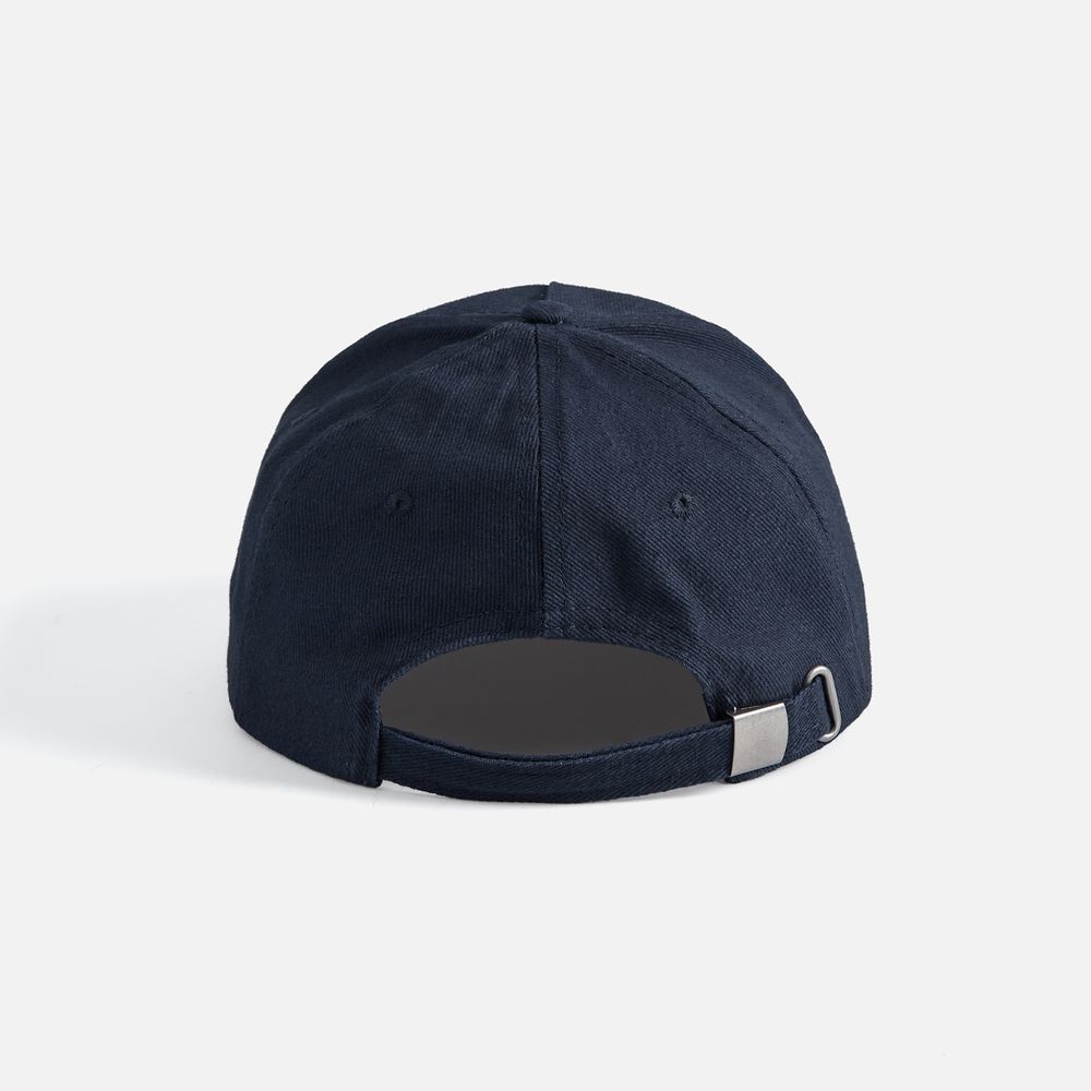 Бейсболка Long Beach, темно-синяя с белым-3