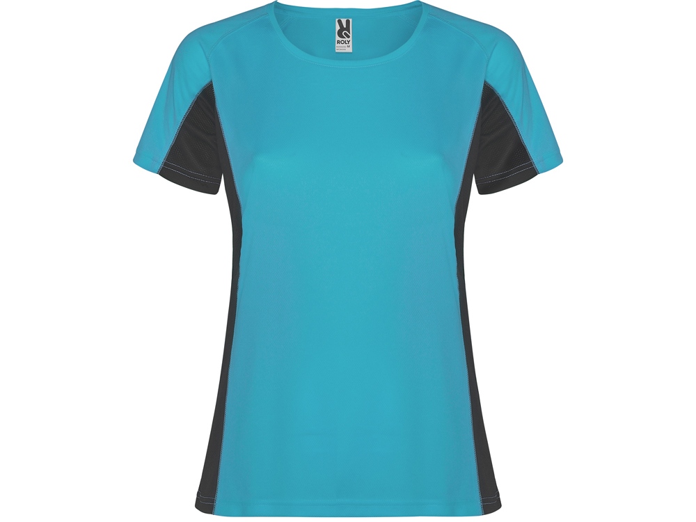 Футболка Shanghai женская, бирюзовый/графитовый-0