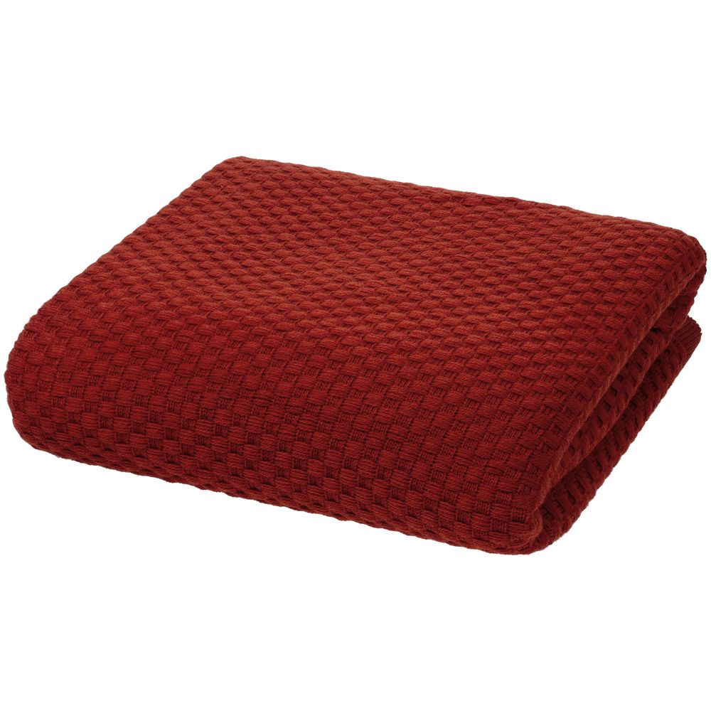 Плед Sheerness, коричневый (терракота)-2