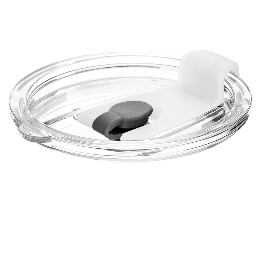 Крышка пластиковая к стакану стеклянному Mango, Белый-0