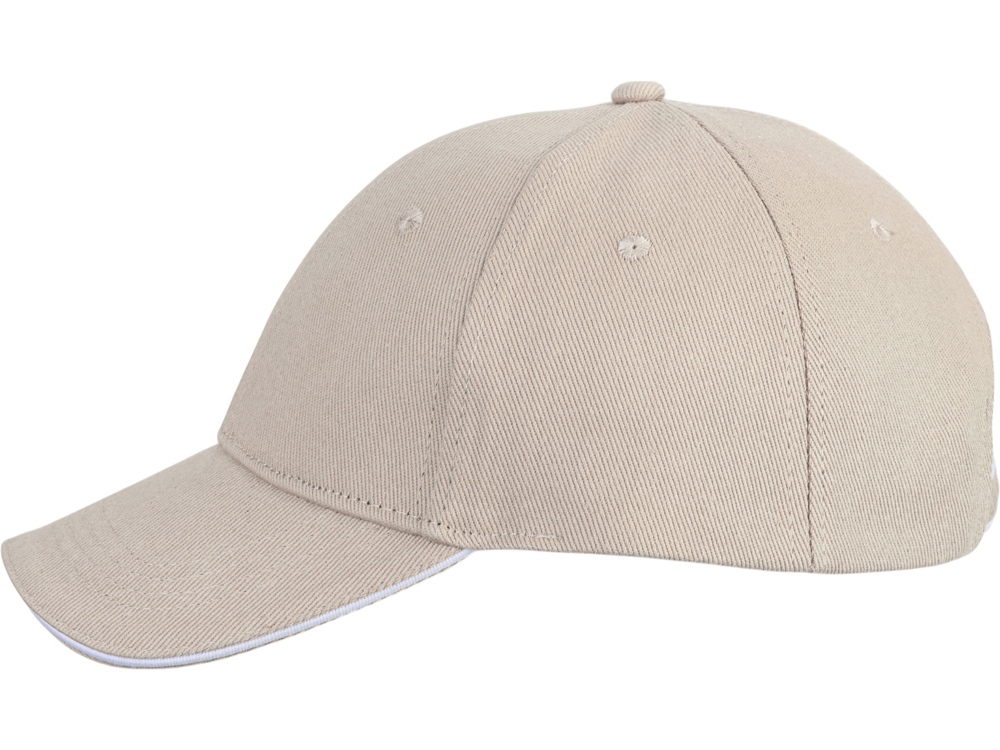 Бейсболка Cancun, песочный/белый-5