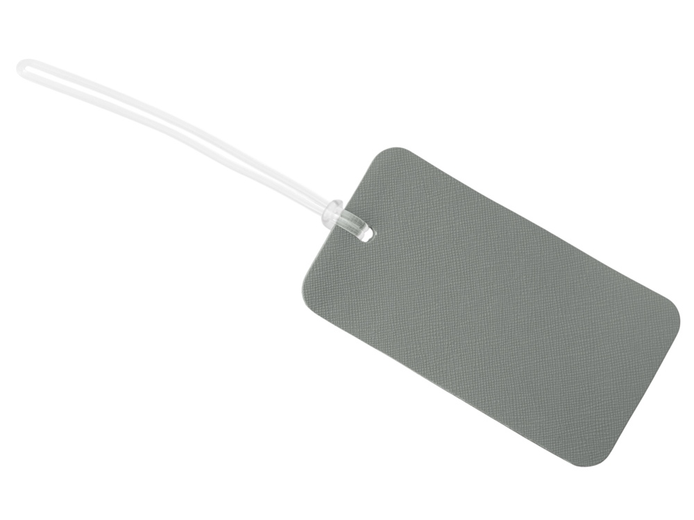 Багажная бирка Favor на силиконовой петле, серый-0