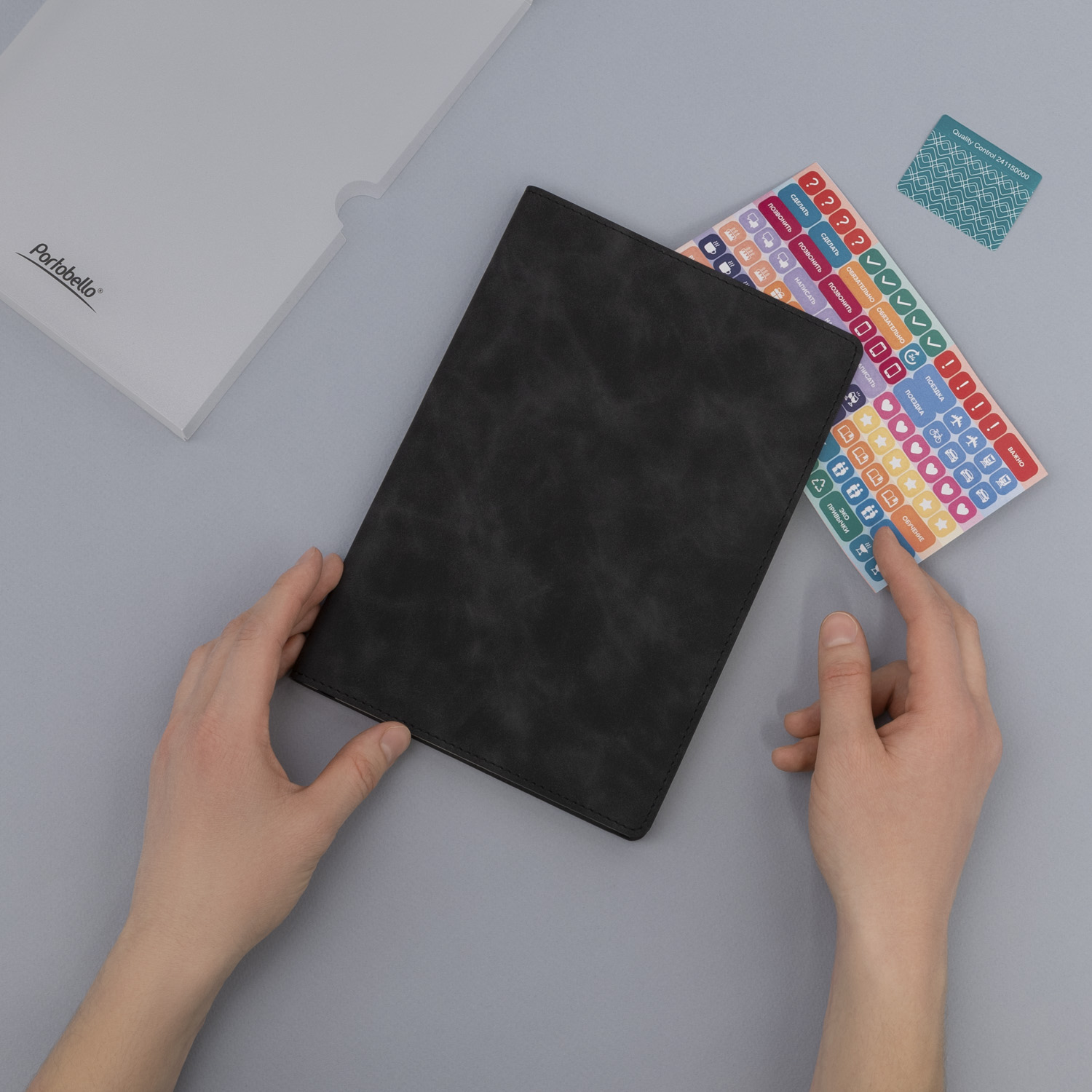 Ежедневник Verona недатированный, черный-9