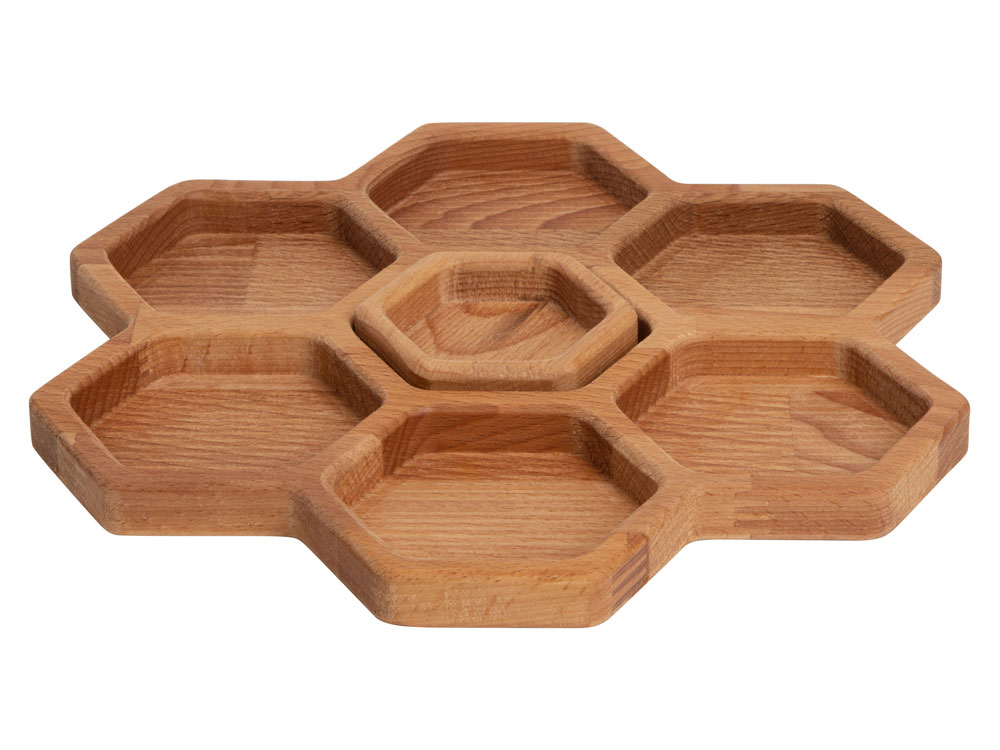 Менажница соты с одной соусницей Соты-6