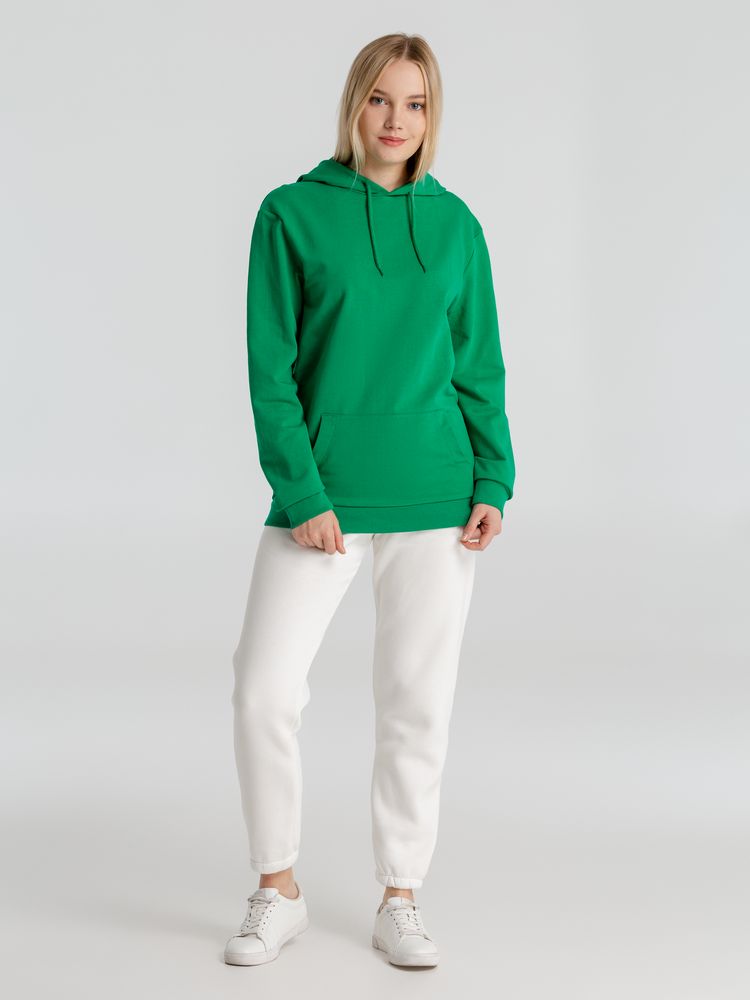Толстовка с капюшоном унисекс Hoodie, зеленая-7