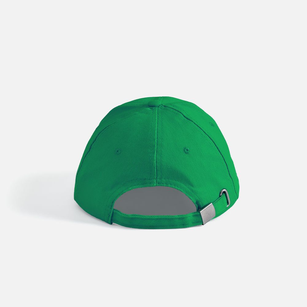 Бейсболка Buffalo, ярко-зеленая с белым-2