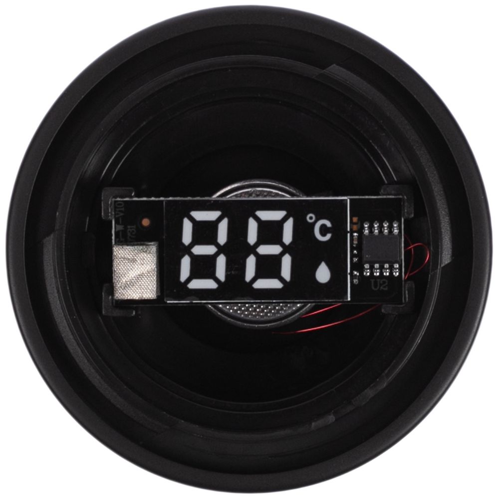Смарт-бутылка с заменяемой батарейкой Long Therm, черная-4