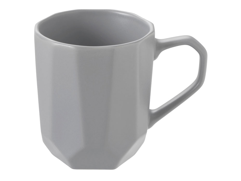 Кружка с гранями Amery, 310мл, серый матовый-1