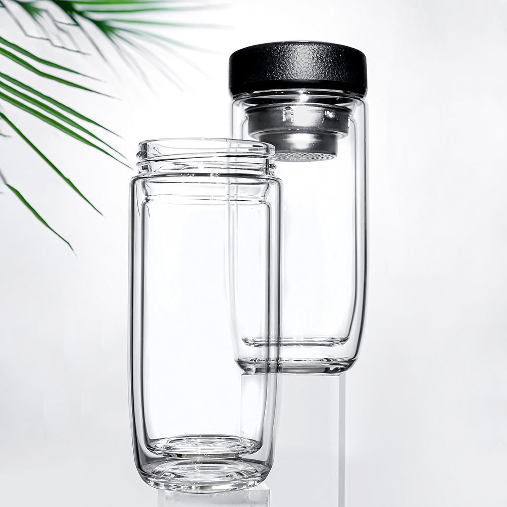 Термос стеклянный с LED-дисплеем Smartview, Чёрный-3