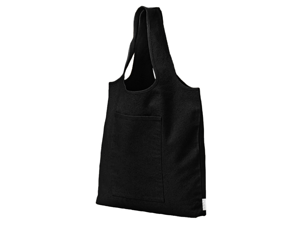 Сумка-шоппер Vest из хлопка 340 г/м2, черный-1