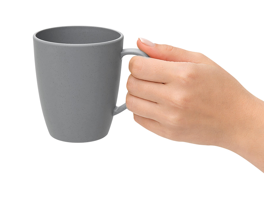 Кружка из пшеничного волокна Morning, 400 мл, серый-3