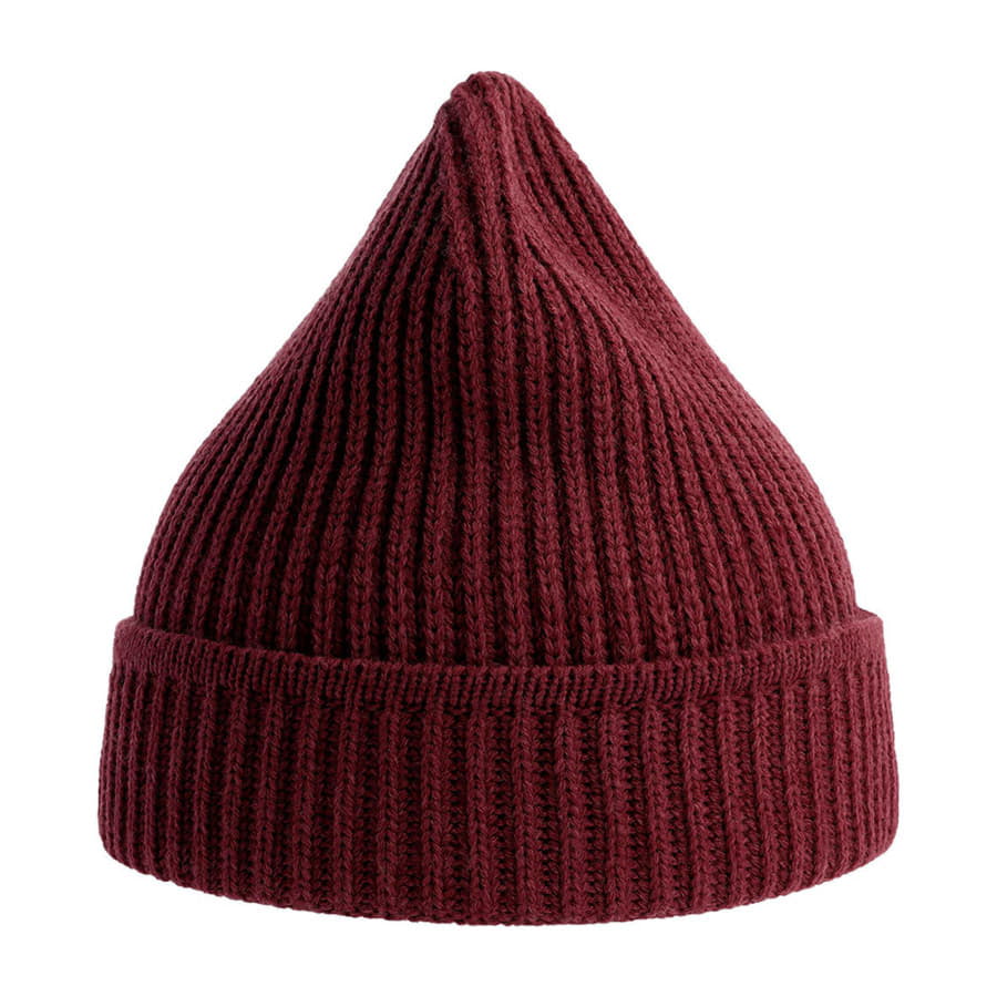 Шапка MAPLE из пряжи Polylana®, бордовый меланж-1