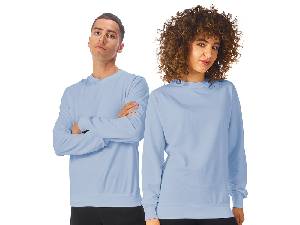 Свитшот Warsaw 220гр, унисекс, небесно-голубой-0