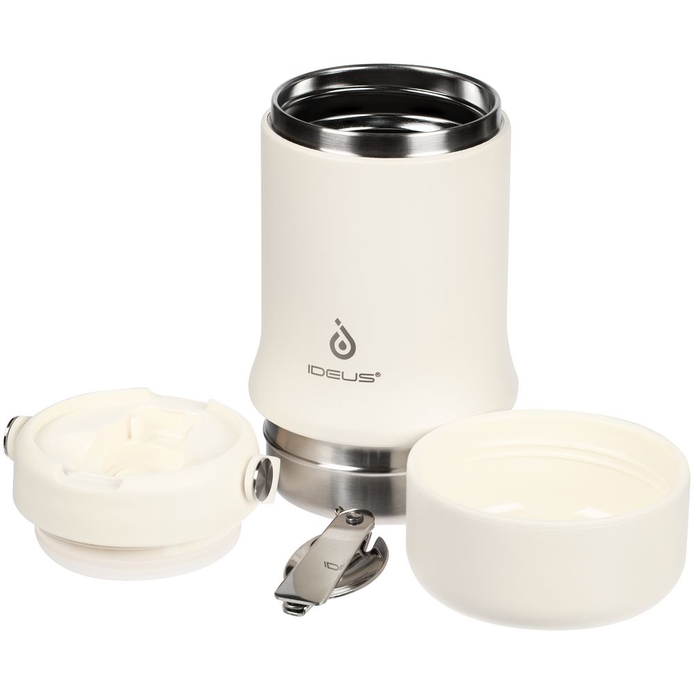 Термос для еды Tabenodo, белый (молочный)-4