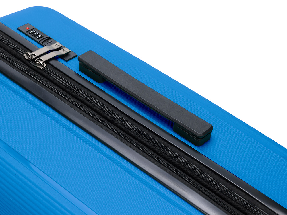 Чемодан TORBER В Отпуск, ярко-синий, полипропилен, 65,5 х 43,5 х 26 см, 62 л-6