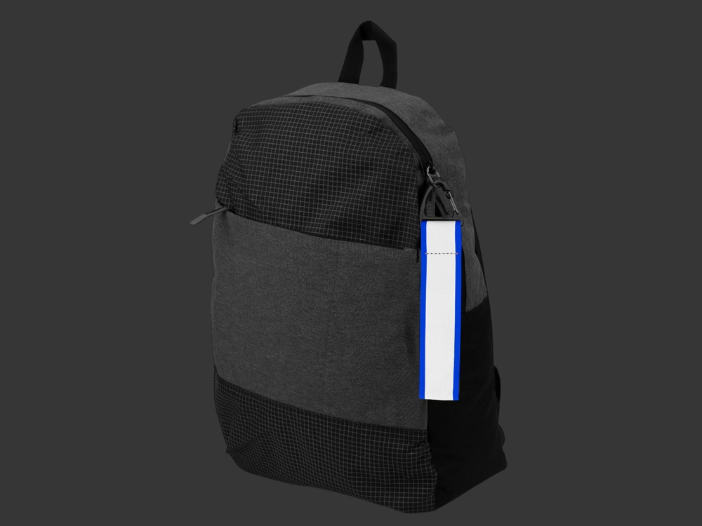 Светоотражающий брелок Reflector, серебристый/синий-3