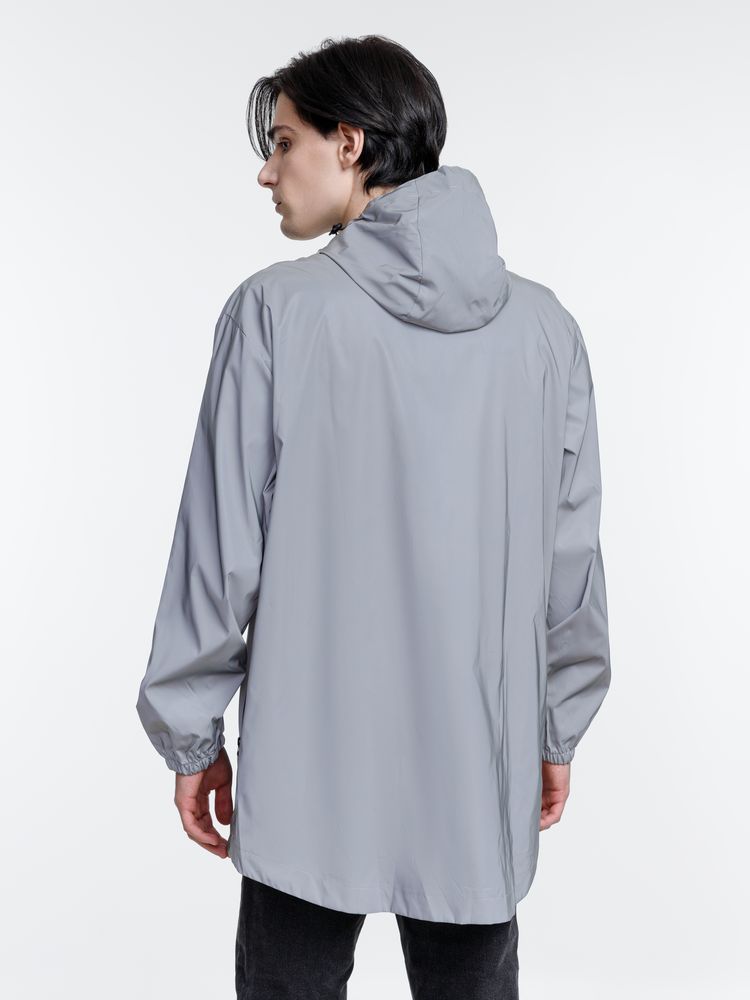 Парка Manifest из светоотражающей ткани, серая-7