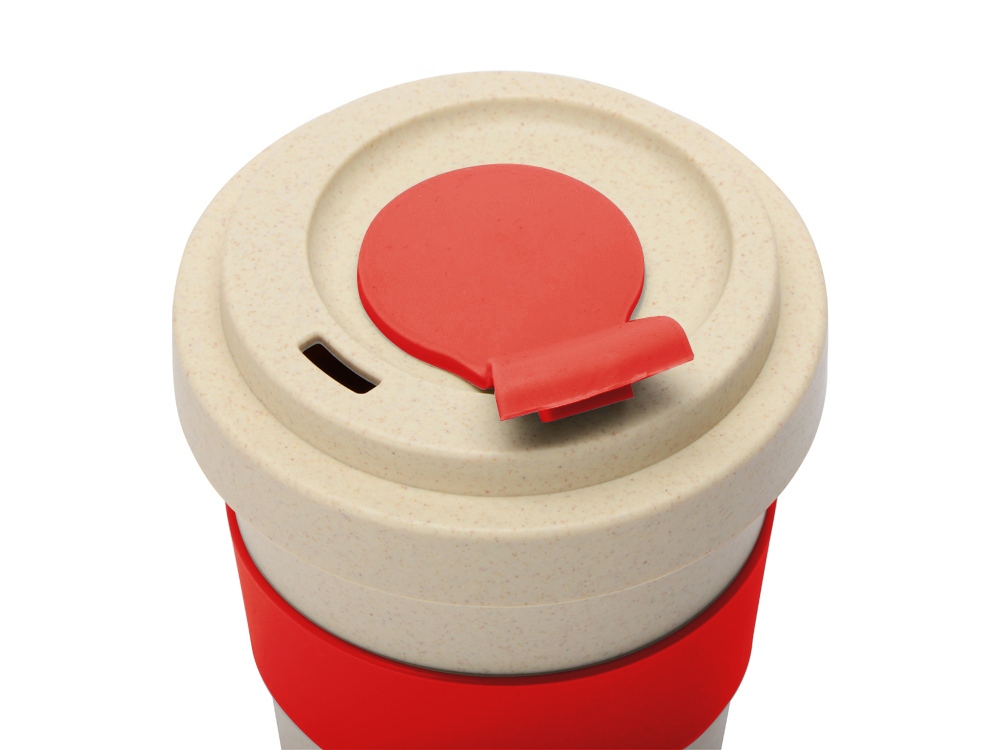 Стакан из пшеничного волокна Flava, красный-3