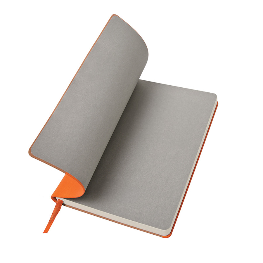 Ежедневник недатированный "FunkyPlan", 130*210 мм, оранжевый, серый форзац, в линейку, оранжевый, серый-5