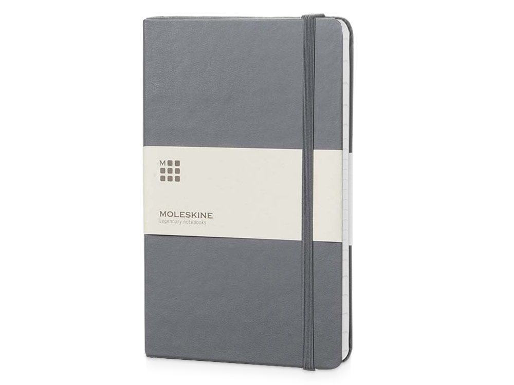 Записная книжка Moleskine Classic (в линейку) в твердой обложке, Large (13х21см), серый-0