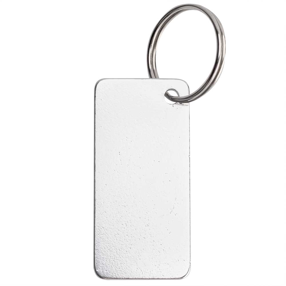 Брелок из переработанного алюминия Convert, Серебро-1