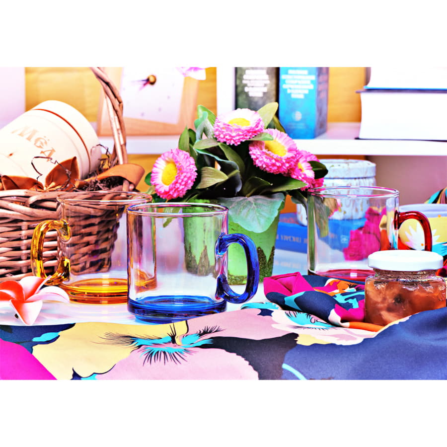 Кружка "Joyful", прозрачный, желтый-1