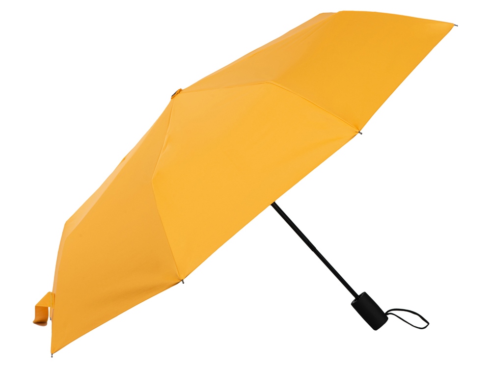Зонт-автомат Dual с двухцветным куполом, желтый/черный-2