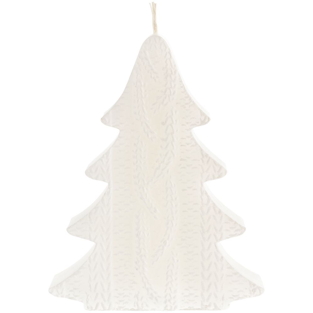 Свеча Kniteam, елка, белая-1