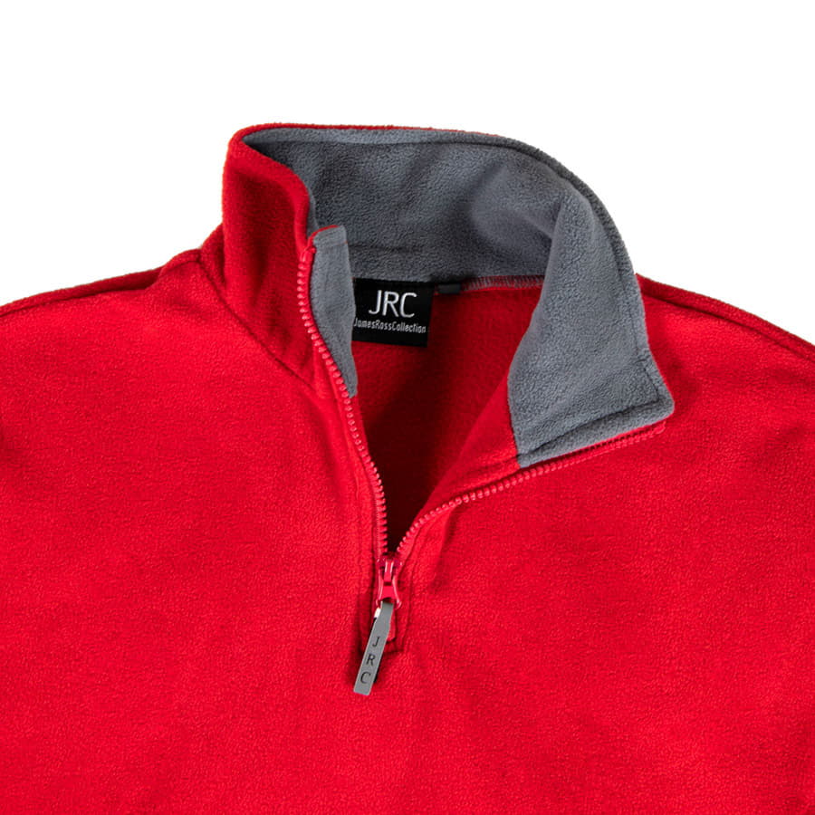 Толстовка флисовая ESTONIA 280, красный, серый-2