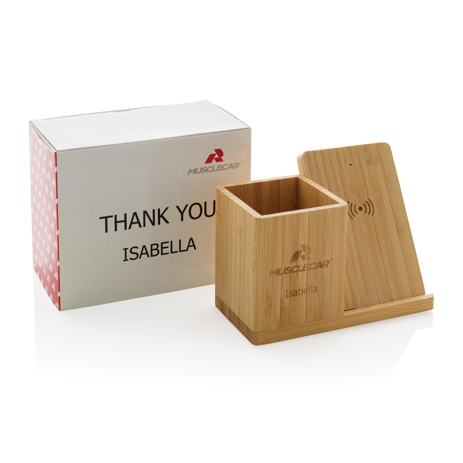 Беспроводная бамбуковая док-станция Calgary, 10 Вт-11