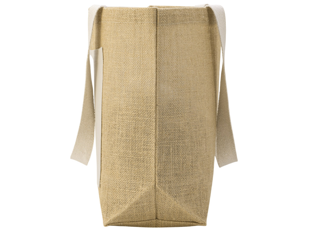 Сумка Jute джутовая с широким дном, натуральный-5