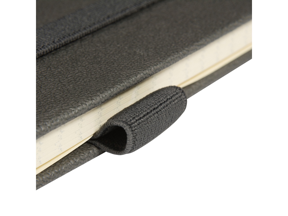 Блокнот А5  City на резинке, серый-4