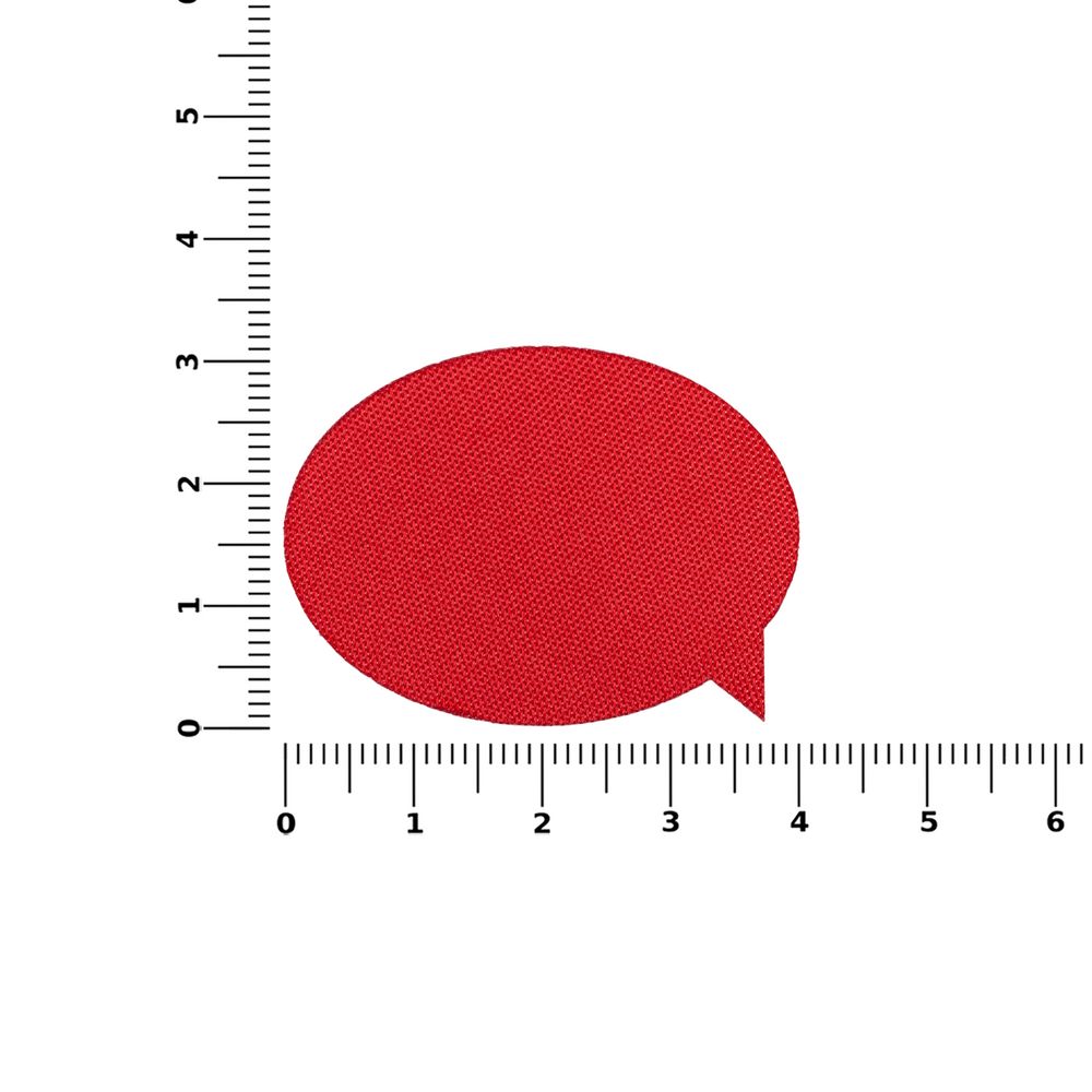 Наклейка тканевая Lunga Bubble, M, красная-3