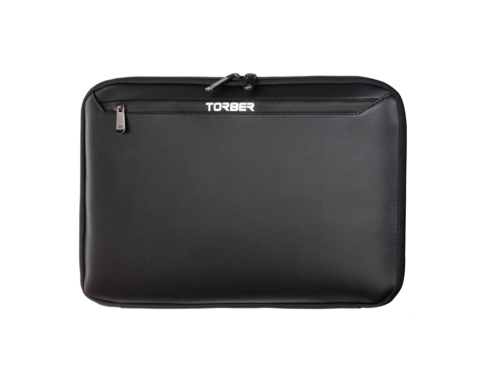 Чехол для планшета TORBER ВОЯЖ 15.6'', чёрный, нейлон/микрофибра, 42 х 2 х 28,5 см, 2,4л-0