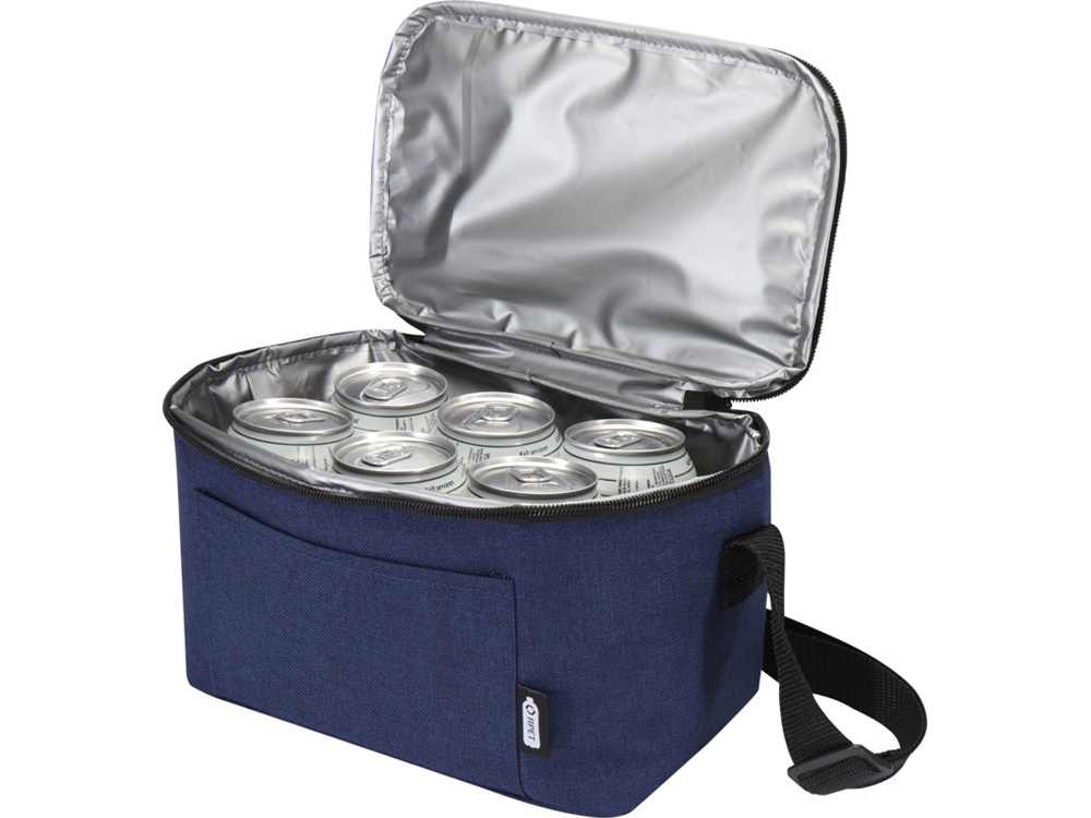 Tundra сумка-холодильник на 6 банок из переработанного РЕТ-пластика - Heather navy-3