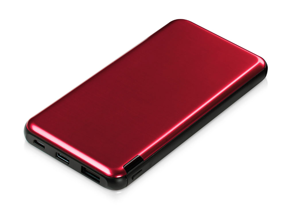 Внешний аккумулятор Forge v.2, металл, 10000mah, красный-0