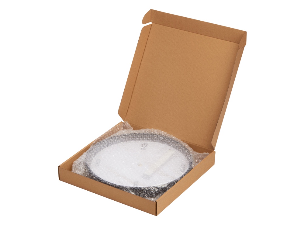 Алюминиевые настенные часы, диаметр 30,5 см Zen, черный-4