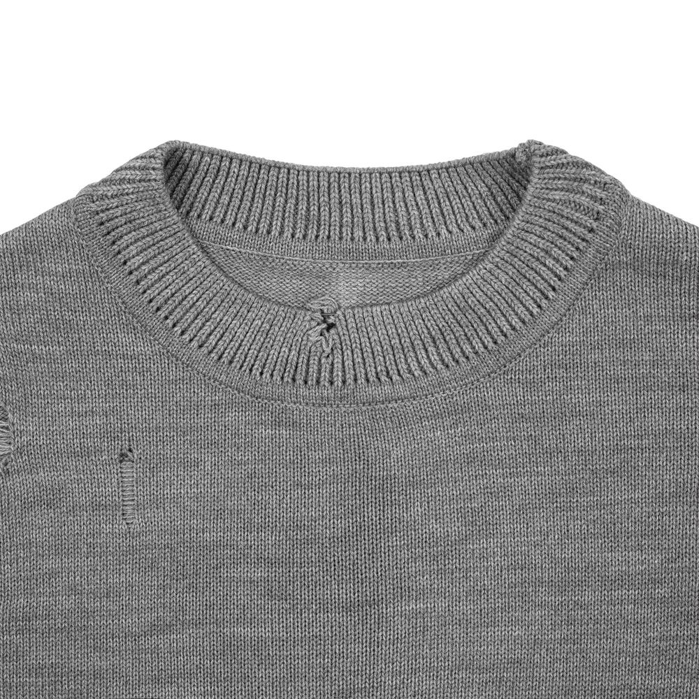 Джемпер оверсайз унисекс Grunge, серый-3