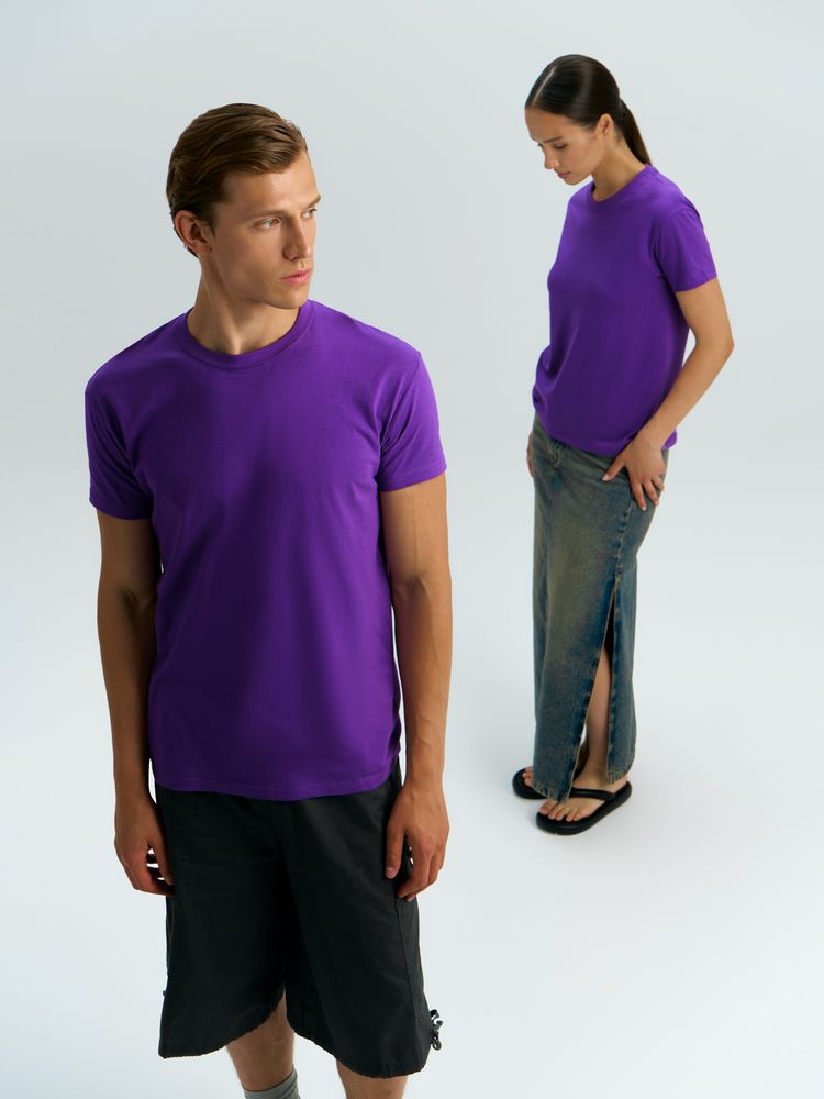 Футболка унисекс Regent 150, темно-фиолетовая-5