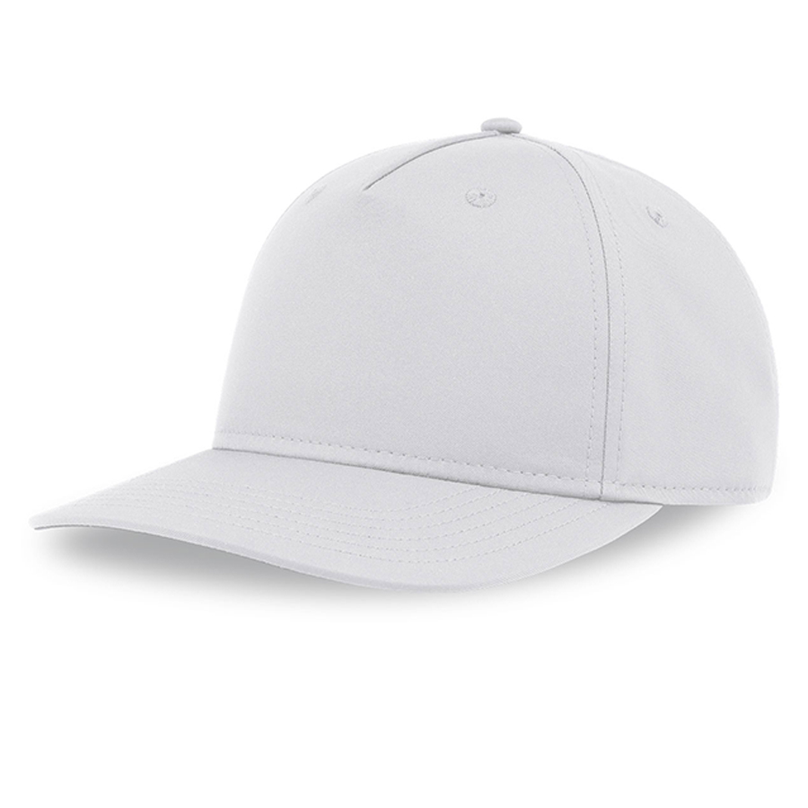 Бейсболка RAY-S, 5 клиньев, застежка на липучке, белый-0