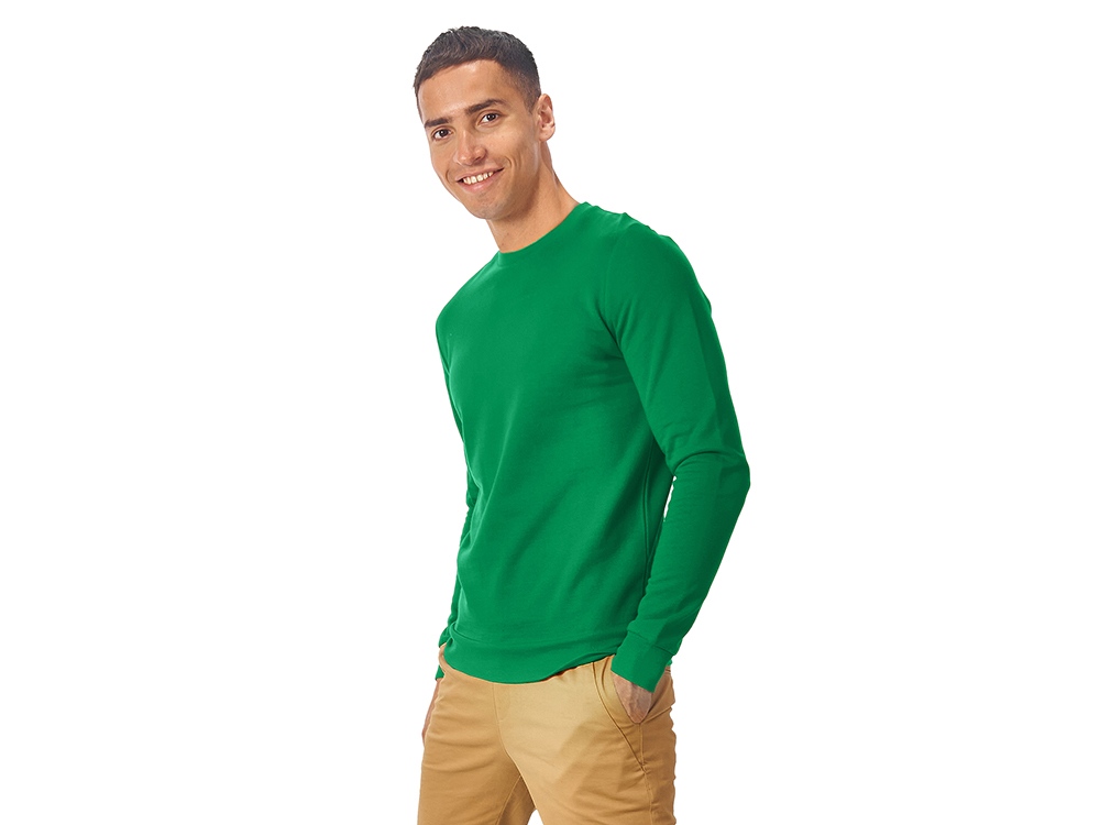 Свитшот Motion унисекс с начесом, зелёный-3