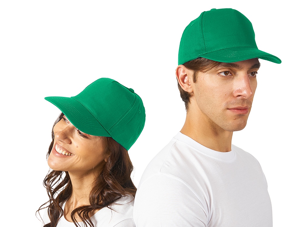 Бейсболка Memphis 5-ти панельная, зеленый-0