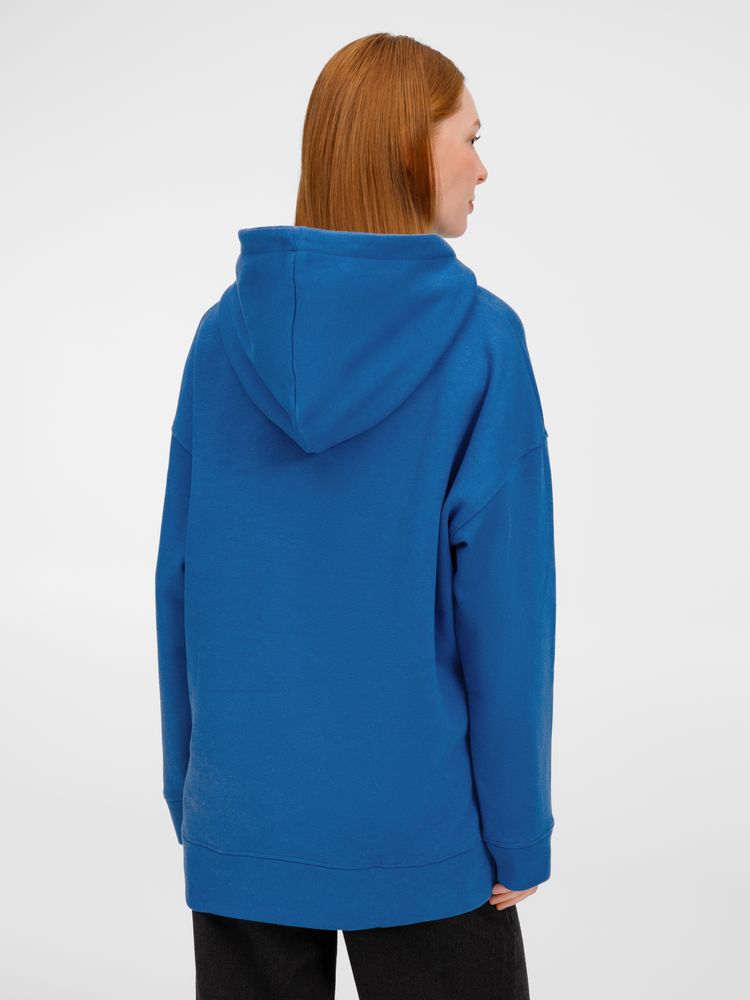 Худи оверсайз унисекс Tolla, синее (джинс)-4