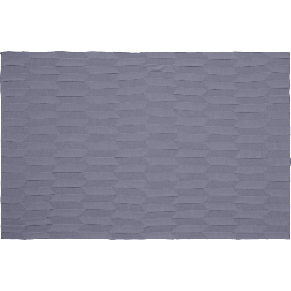 Плед Rombus, серый (стальной)-5