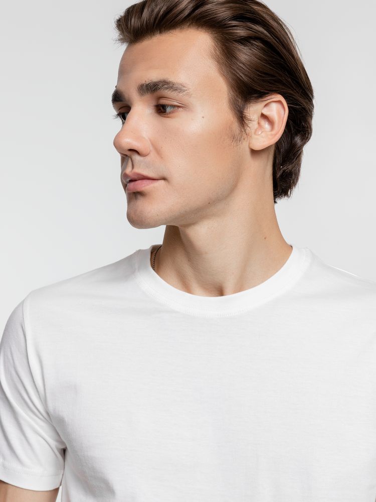 Футболка унисекс T-Bolka 160, белая (теплый оттенок)-3