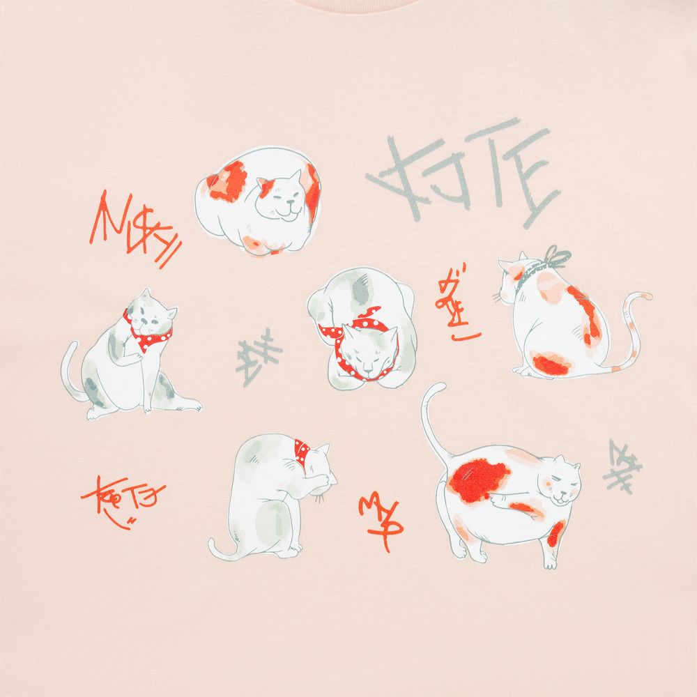 Футболка женская «Котэ», розовая-1