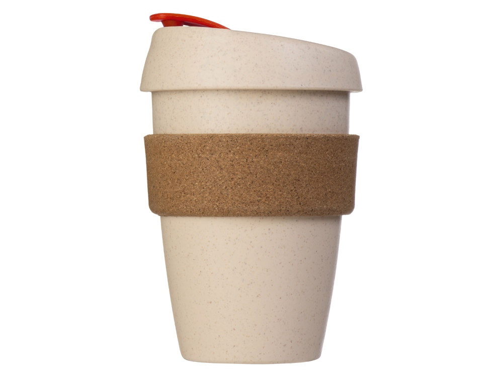 Стакан из пшеничного волокна с двойными стенками Pino, красный-4