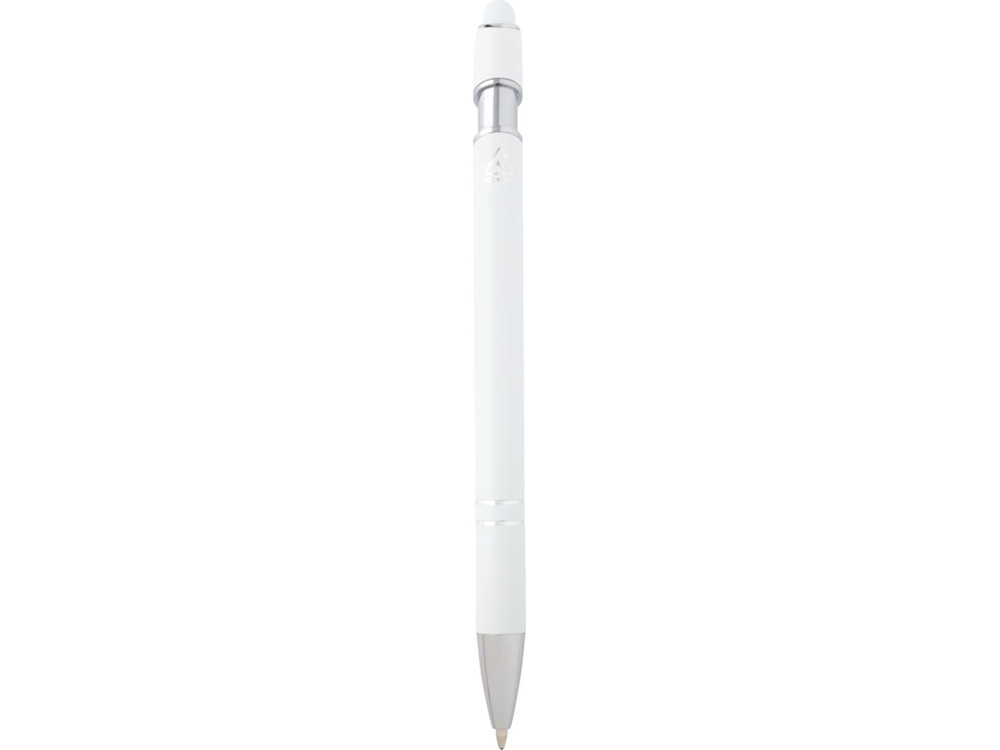 Kish шариковая ручка с серебристой отделкой - Белый (черные чернила)-2
